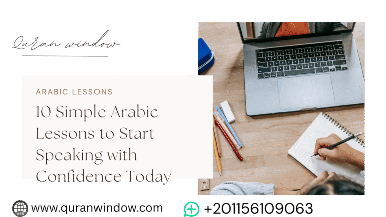 Student practicing simple Arabic lessons to start speaking with confidence