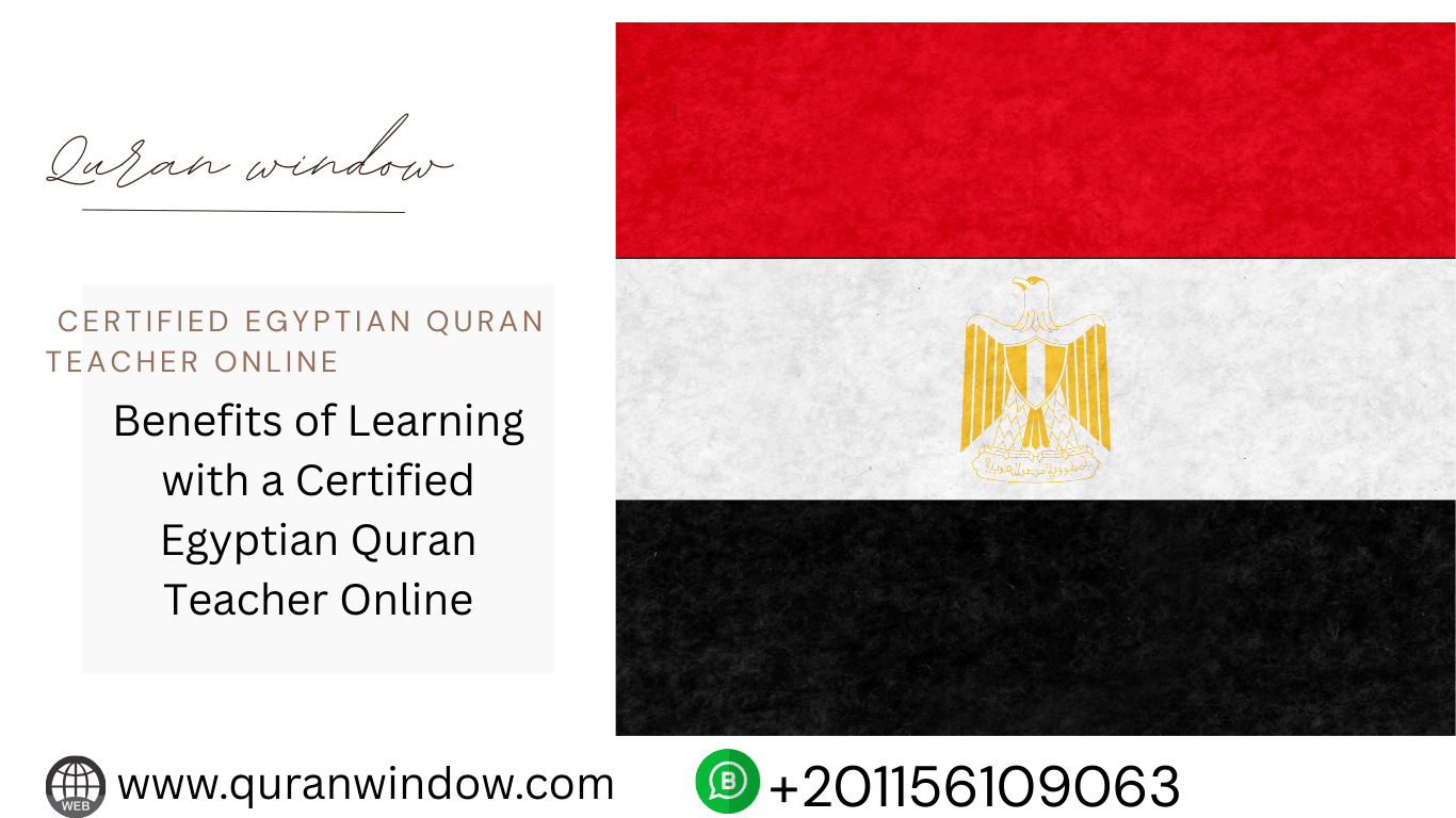 Certified Egyptian Quran Teacher Online guiding students in Quran recitation and memorization