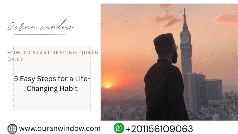 "How to start reading Quran daily with 5 easy steps – Muslim reading the Quran consistently"