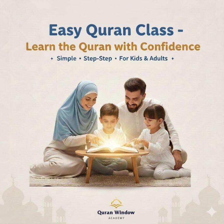 Easy Quran Class at Quran Window Academy Can Change Your Life Foreve